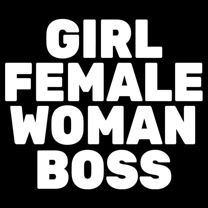 Girl Female Woman Boss Drawstring Bag