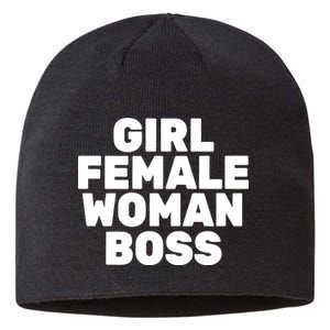 Girl Female Woman Boss Sustainable Beanie