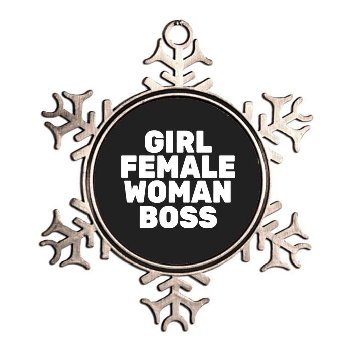 Girl Female Woman Boss Metallic Star Ornament