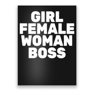 Girl Female Woman Boss Poster