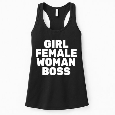 Girl Female Woman Boss Womens Tank Top