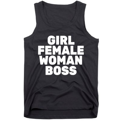 Girl Female Woman Boss Tank Top