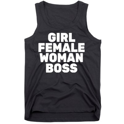 Girl Female Woman Boss Tank Top