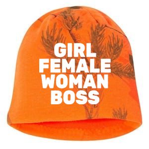 Girl Female Woman Boss Kati - Camo Knit Beanie