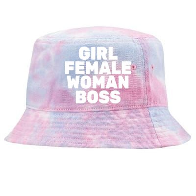 Girl Female Woman Boss Tie-Dyed Bucket Hat