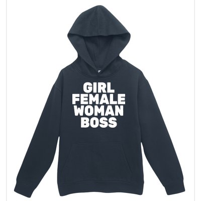 Girl Female Woman Boss Urban Pullover Hoodie