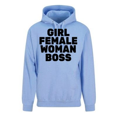 Girl Female Woman Boss Unisex Surf Hoodie