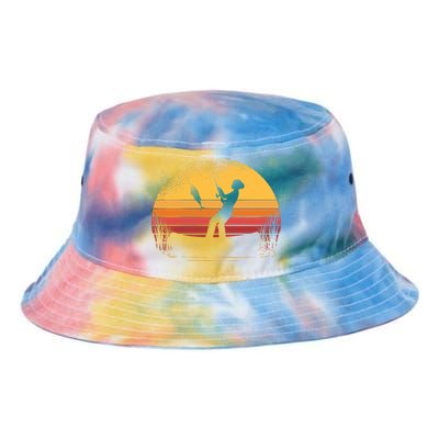 Girl Fishing Sunset Tie Dye Newport Bucket Hat