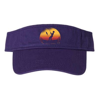 Girl Fishing Sunset Valucap Bio-Washed Visor