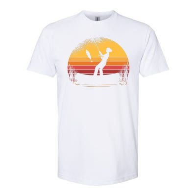 Girl Fishing Sunset Softstyle® CVC T-Shirt