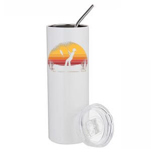 Girl Fishing Sunset Stainless Steel Tumbler