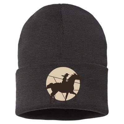 Girl Horse Rider Sustainable Knit Beanie