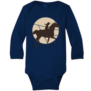 Girl Horse Rider Baby Long Sleeve Bodysuit