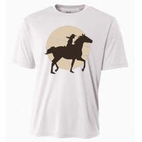 Girl Horse Rider Cooling Performance Crew T-Shirt