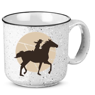 Girl Horse Rider 15oz Campfire Ceramic Mug