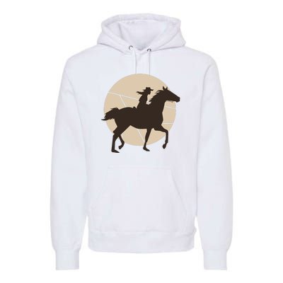 Girl Horse Rider Premium Hoodie