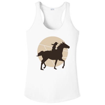 Girl Horse Rider Ladies PosiCharge Competitor Racerback Tank