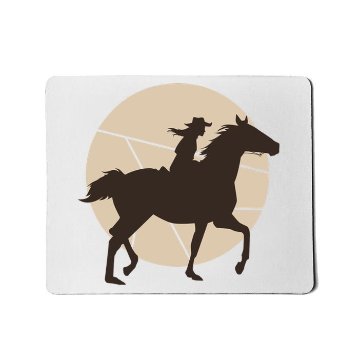 Girl Horse Rider Mousepad