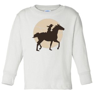 Girl Horse Rider Toddler Long Sleeve Shirt