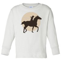 Girl Horse Rider Toddler Long Sleeve Shirt