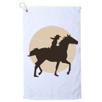 Girl Horse Rider Platinum Collection Golf Towel