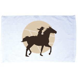 Girl Horse Rider Microfiber Hand Towel