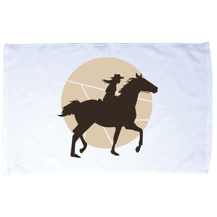 Girl Horse Rider Microfiber Hand Towel