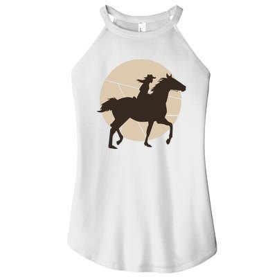 Girl Horse Rider Women’s Perfect Tri Rocker Tank