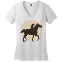 Girl Horse Rider Women's V-Neck T-Shirt