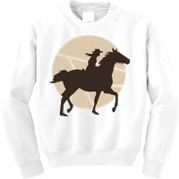 Girl Horse Rider Kids Sweatshirt