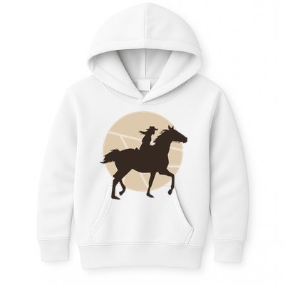 Girl Horse Rider Kids Hoodie