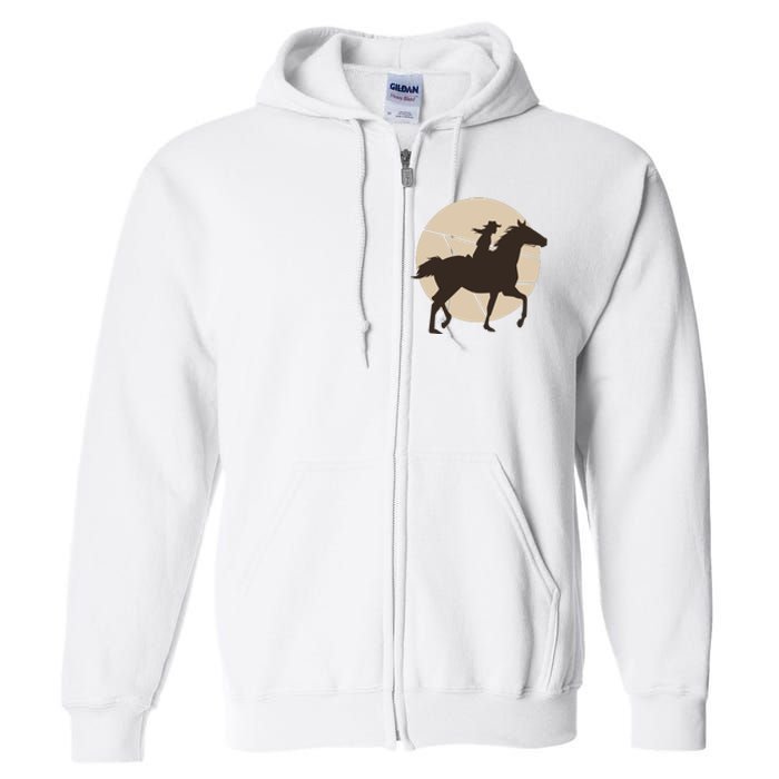 Girl Horse Rider Full Zip Hoodie