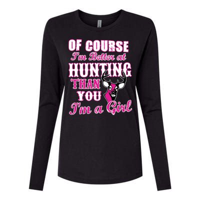 Girl Hunting Womens Cotton Relaxed Long Sleeve T-Shirt