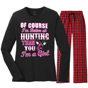 Girl Hunting Women's Long Sleeve Flannel Pajama Set 