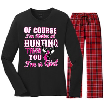 Girl Hunting Women's Long Sleeve Flannel Pajama Set 