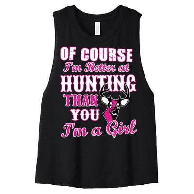 Girl Hunting Women's Racerback Cropped Tank