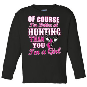 Girl Hunting Toddler Long Sleeve Shirt