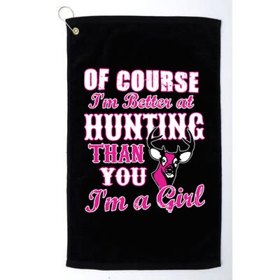 Girl Hunting Platinum Collection Golf Towel