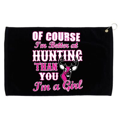 Girl Hunting Grommeted Golf Towel