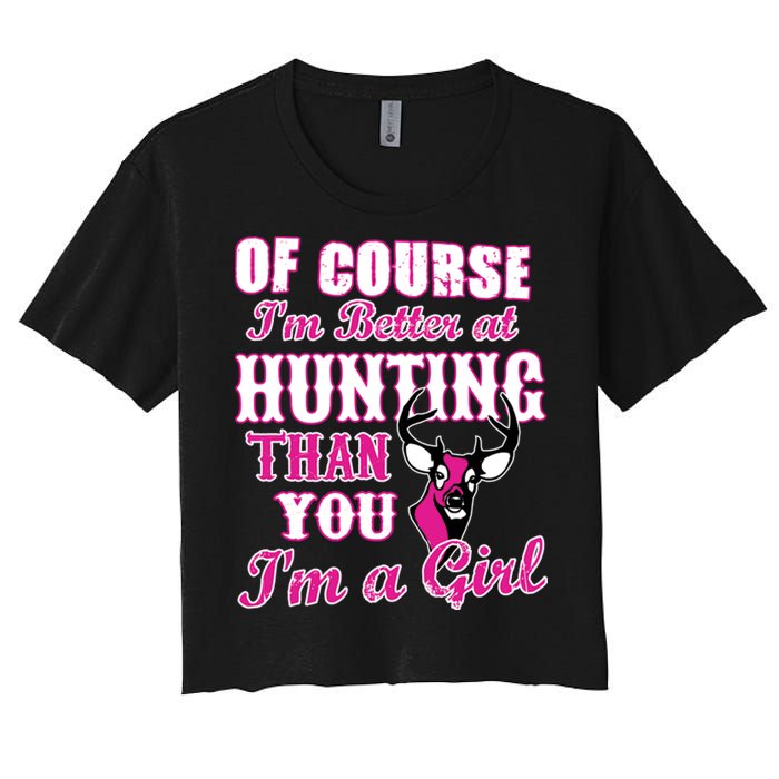 Girl Hunting Women's Crop Top Tee