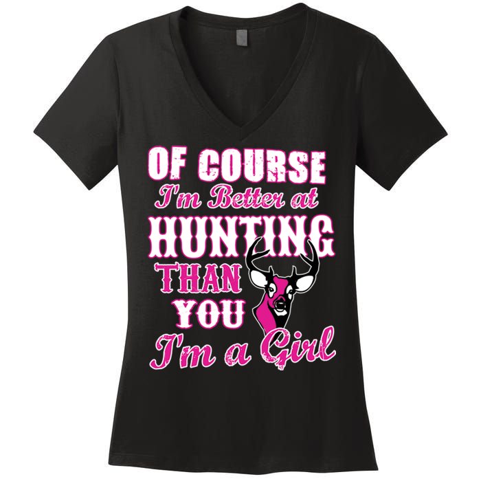 Girl Hunting Women's V-Neck T-Shirt