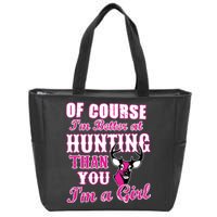 Girl Hunting Zip Tote Bag