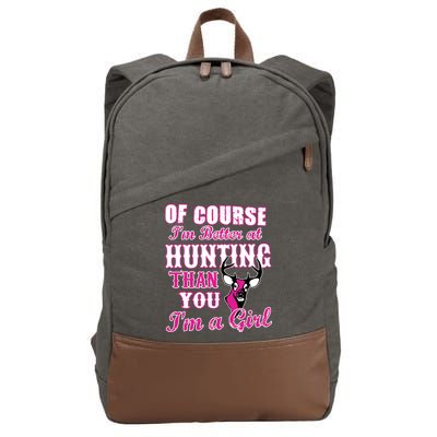 Girl Hunting Cotton Canvas Backpack