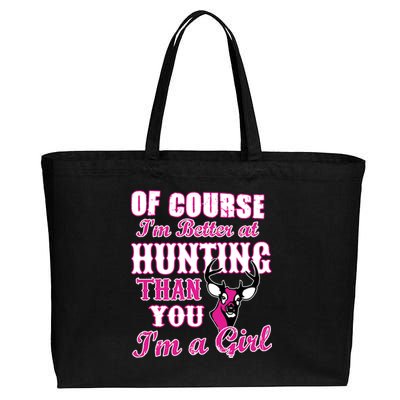 Girl Hunting Cotton Canvas Jumbo Tote