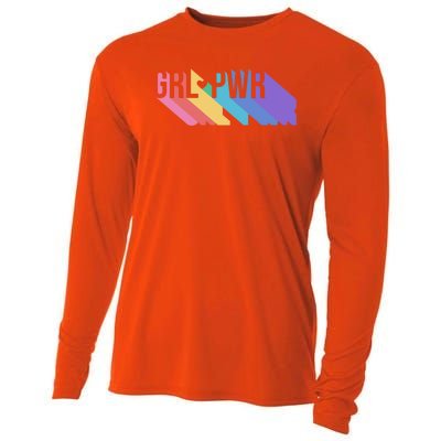 Girl Power Colorful Cooling Performance Long Sleeve Crew