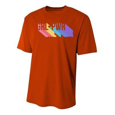 Girl Power Colorful Performance Sprint T-Shirt