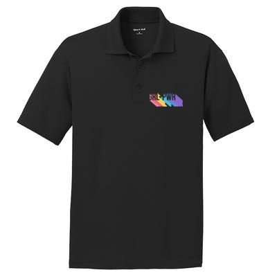 Girl Power Colorful PosiCharge RacerMesh Polo