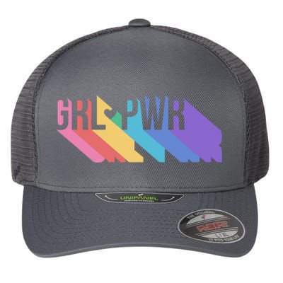 Girl Power Colorful Flexfit Unipanel Trucker Cap