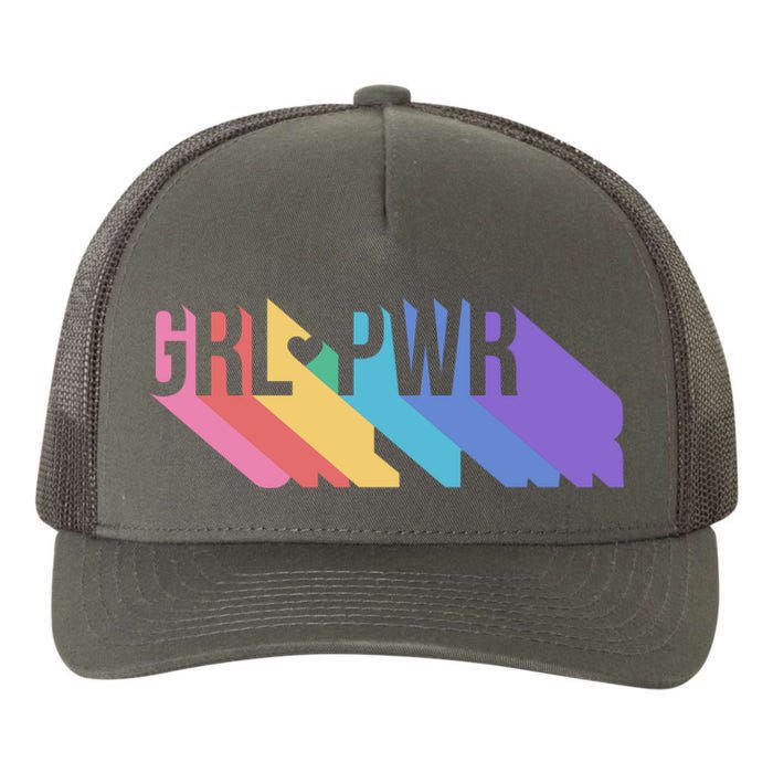 Girl Power Colorful Yupoong Adult 5-Panel Trucker Hat