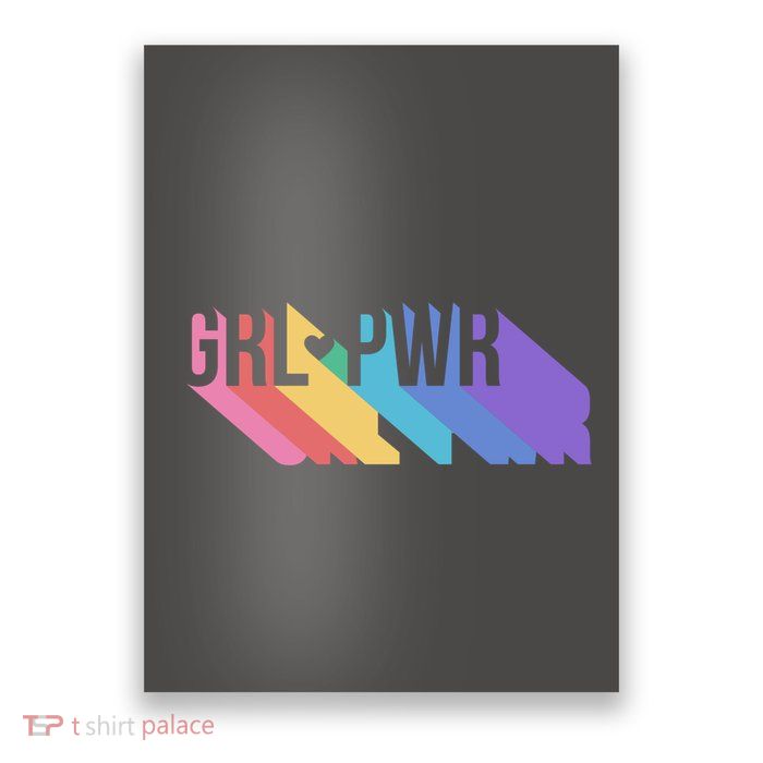 Girl Power Colorful Poster